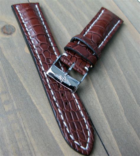 breitling crocodile strap